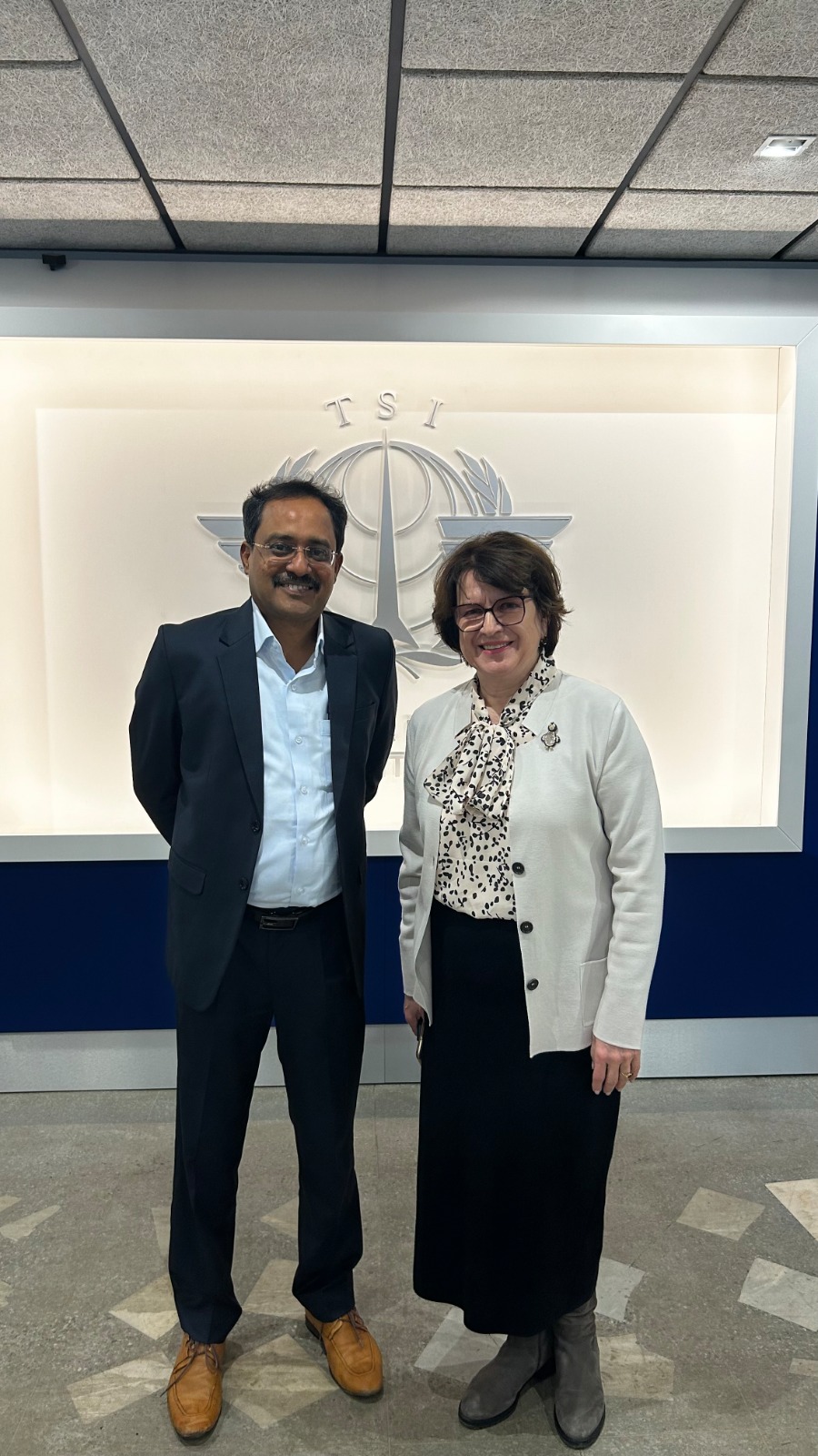 Partnership agreement signing moment